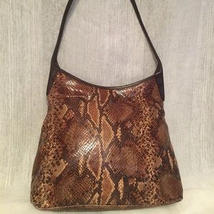 MAXX New York Beautiful Python Snakeskin Handbag!